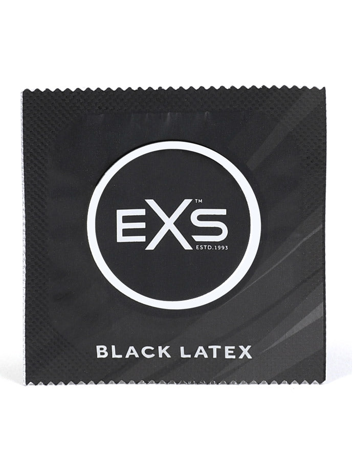 EXS - Black Latex Condoms - 12 Stück