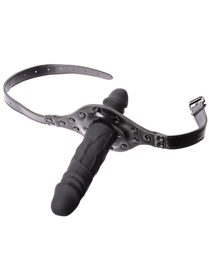Mundknebel mit Doppeldildo