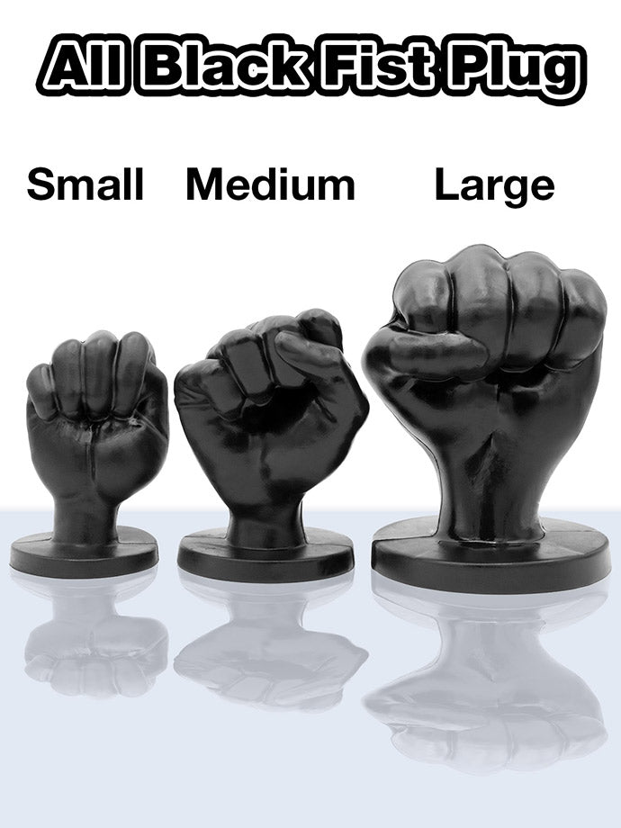 All Black Fist Plug 94 - Large