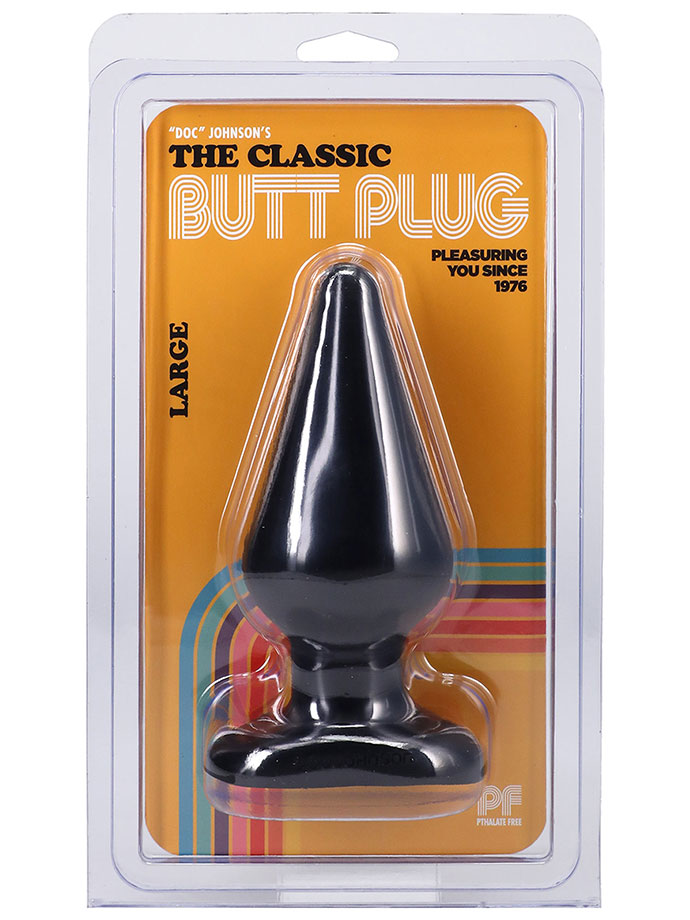 Classic Butt Plug - large black