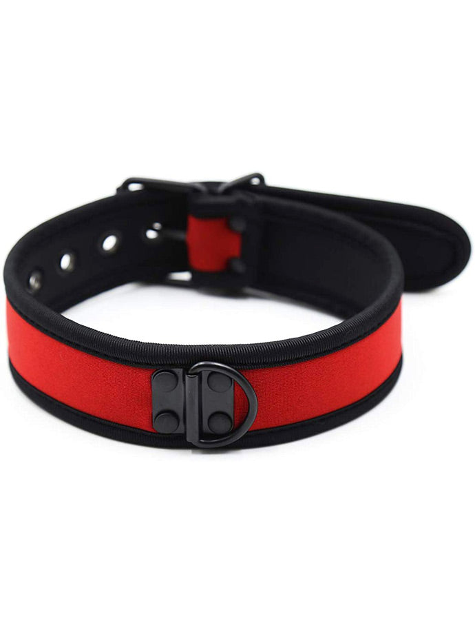 Puppy Play Neopren Halsband - Rot