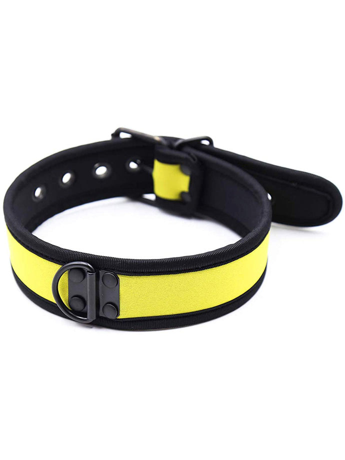 Puppy Play Neopren Halsband - Gelb