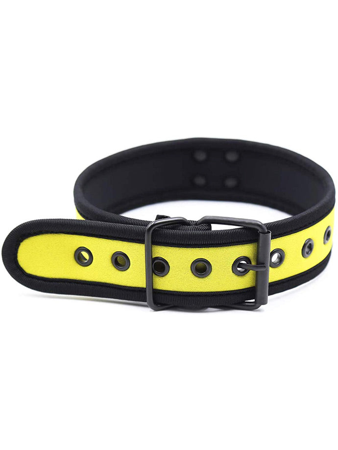 Puppy Play Neopren Halsband - Gelb