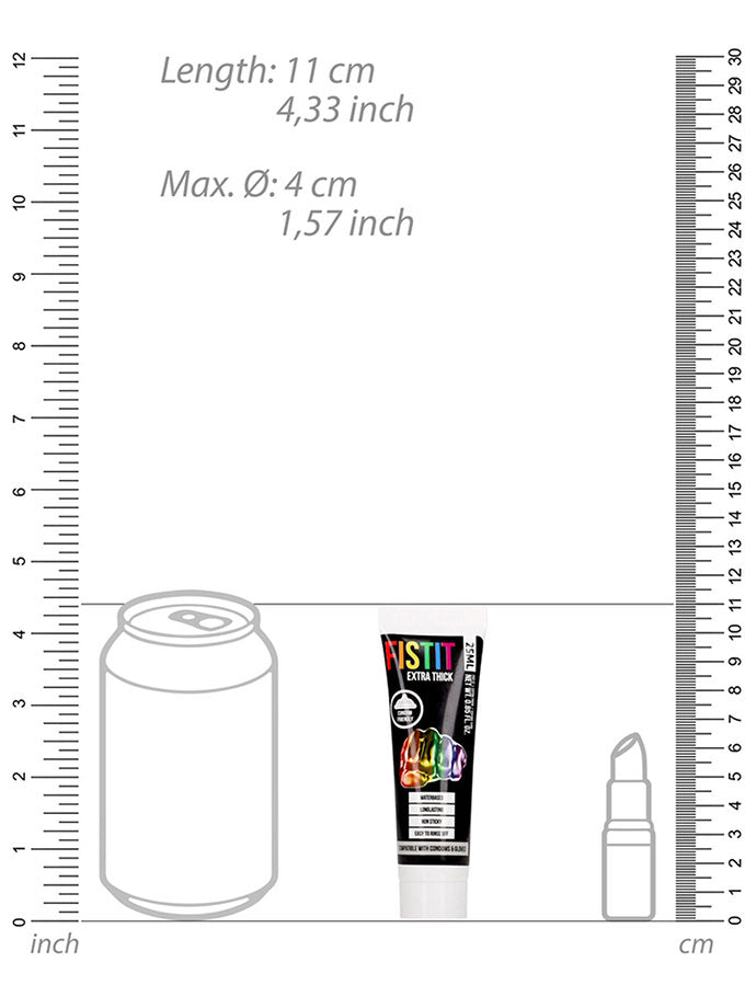 FISTIT Extra Thick Rainbow Gleitmittel auf Wasserbasis 25 ml