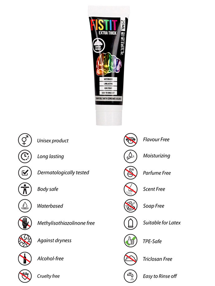 FISTIT Extra Thick Rainbow Gleitmittel auf Wasserbasis 25 ml