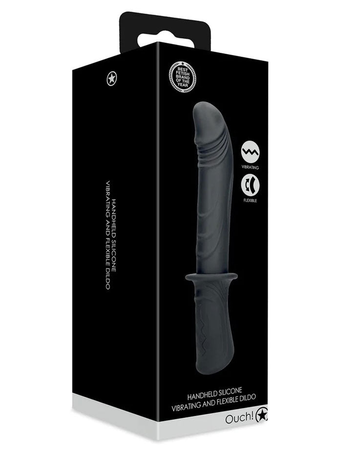 Handheld Silicone Vibrating and Flexible Dildo