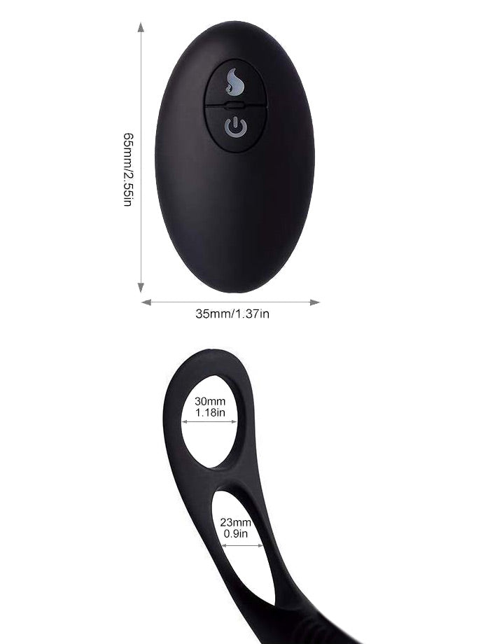 Silikon Remote Prostata Massager mit Heizfunktion
