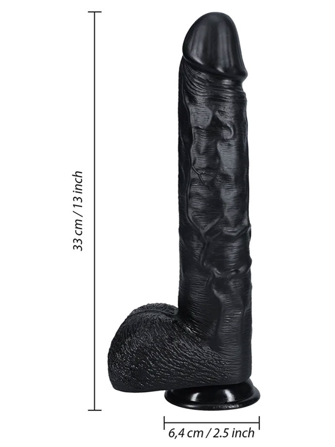 RealRock - Dildo 13 inch mit Hoden - Extra Thick
