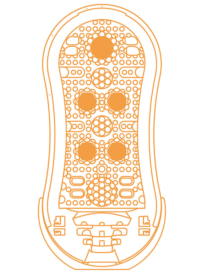 Tenga - Flip Orb - Orange Crash - Masturbator