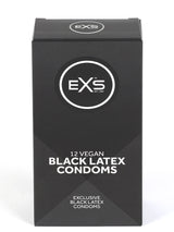 EXS - Black Latex Condoms - 12 Stück