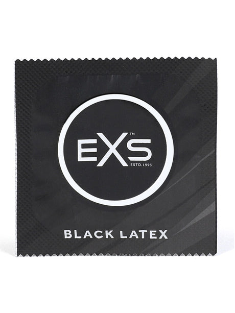 EXS - Black Latex Condoms - 12 Stück