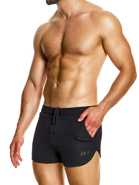 Purled Shorts - Schwarz