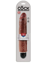 King Cock - 10 inch Vibrating Stiffy Brown