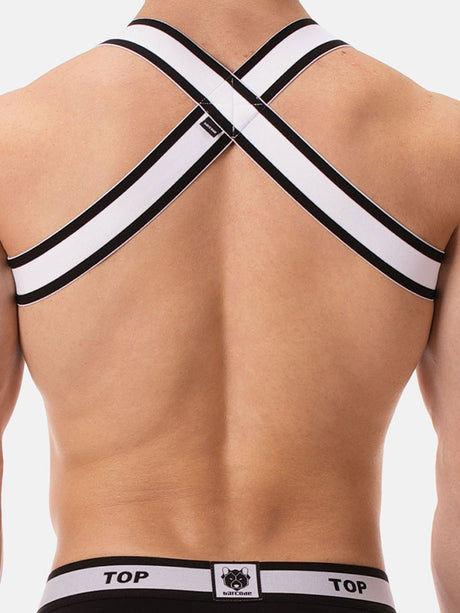 Harness Top - Weiss/Schwarz