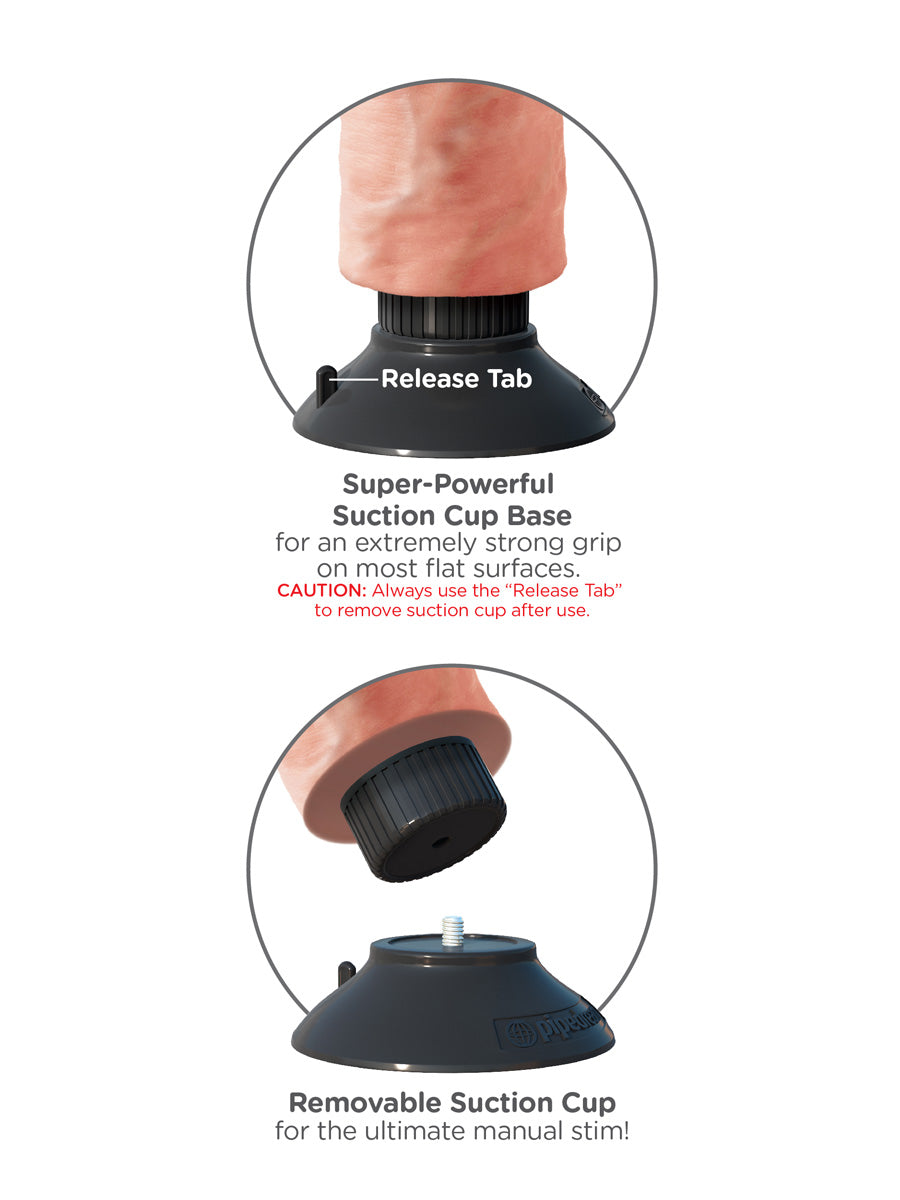 King Cock - 7 inch Vibrating Cock Natur