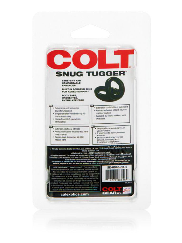 COLT Snug Tugger Doppel-Penisring Schwarz