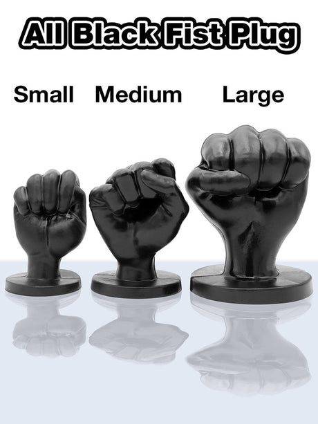 All Black Fist Plug 94 - Large