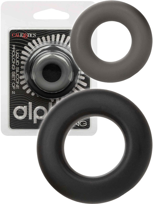 Alpha Liquid Silicone Prolong Cockring Set