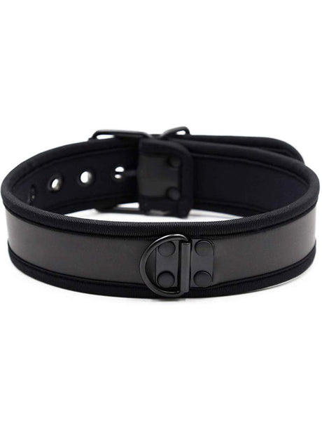 Puppy Play Neopren Halsband - Schwarz