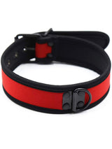 Puppy Play Neopren Halsband - Rot