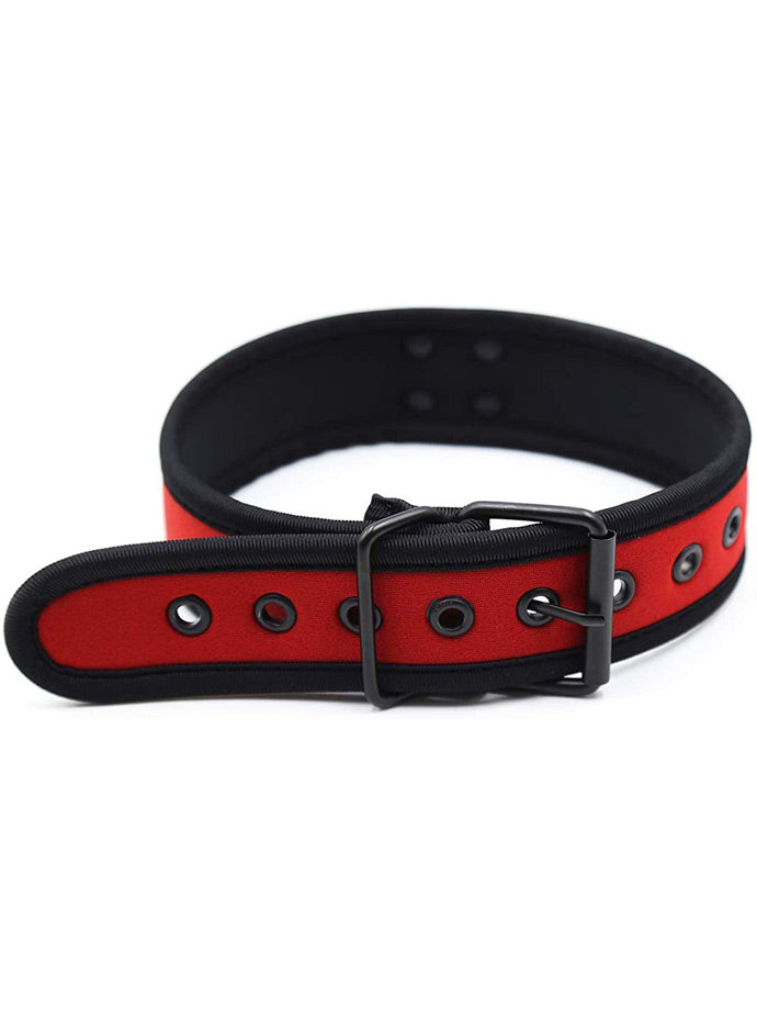 Puppy Play Neopren Halsband - Rot