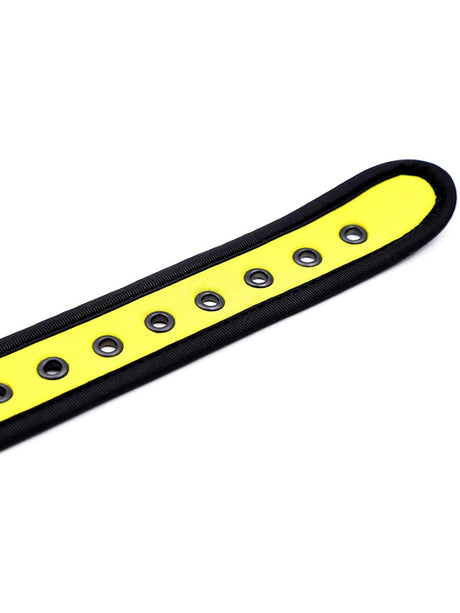 Puppy Play Neopren Halsband - Gelb