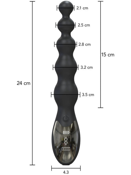 Beaded Anal Power Vibrator