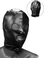 Fetish Hood mit Mund- & Augenlöchern - Schwarz