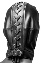 Fetish Hood mit Mund- & Augenlöchern - Schwarz
