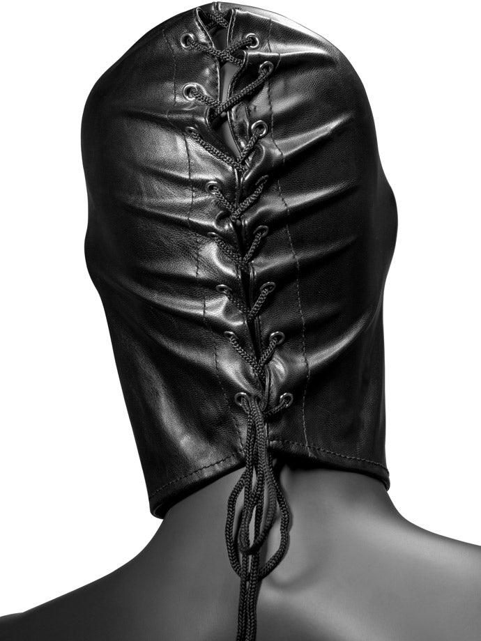 Fetish Hood mit Augenlöchern - Schwarz