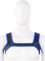 Puppy Play Neopren Harness - Blau/Schwarz