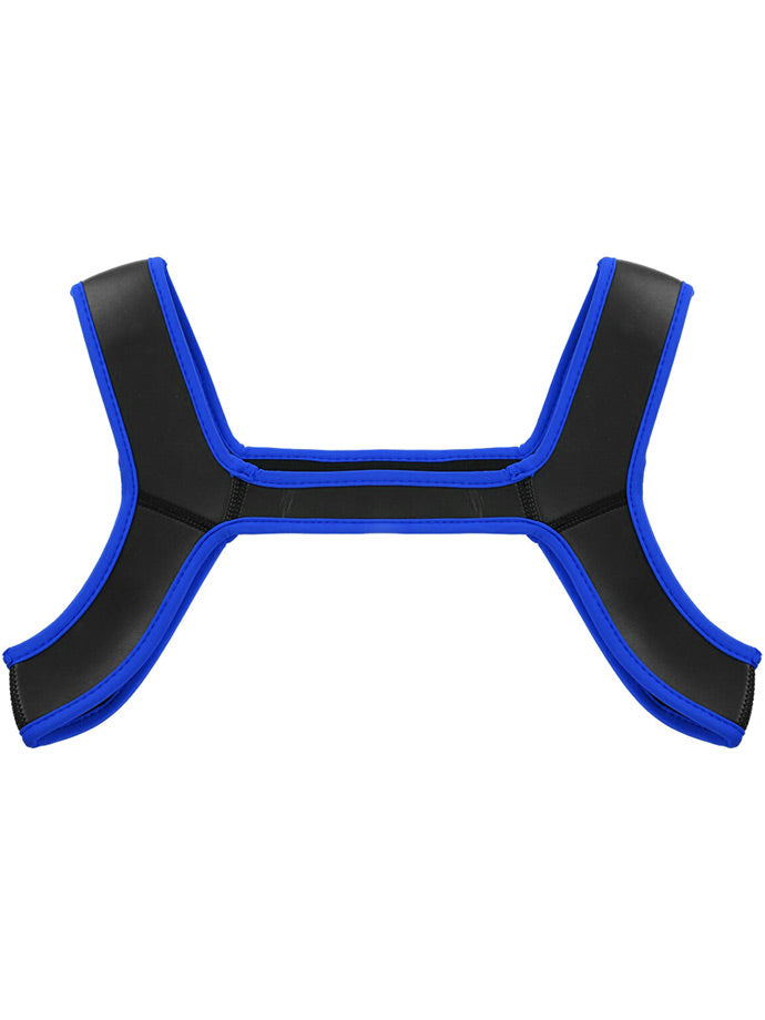 Puppy Play Neopren Harness - Blau/Schwarz