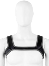 Puppy Play Neopren Harness - Grau/Schwarz