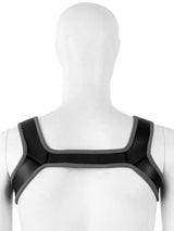 Puppy Play Neopren Harness - Grau/Schwarz