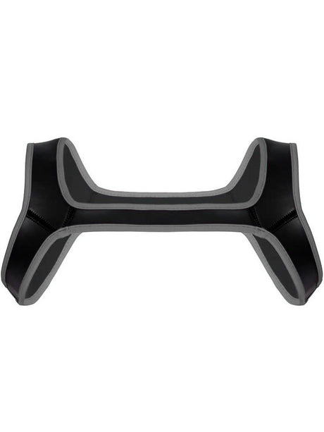 Puppy Play Neopren Harness - Grau/Schwarz