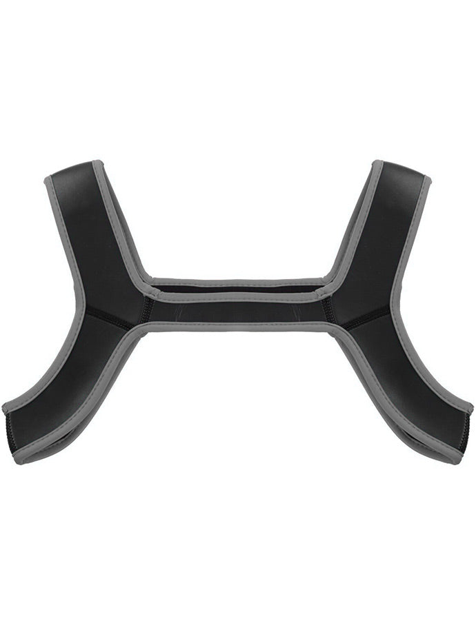Puppy Play Neopren Harness - Grau/Schwarz