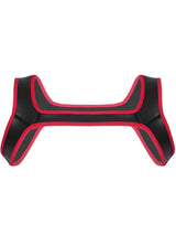 Puppy Play Neopren Harness - Rot/Schwarz