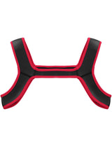 Puppy Play Neopren Harness - Rot/Schwarz
