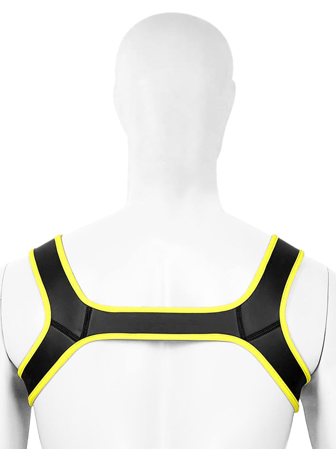 Puppy Play Neopren Harness - Gelb/Schwarz