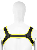 Puppy Play Neopren Harness - Gelb/Schwarz