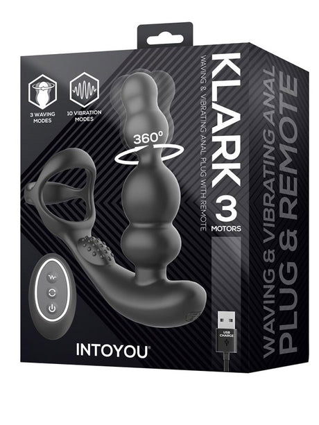 KLARK - Waving & Vibrating Anal Plug with Remote