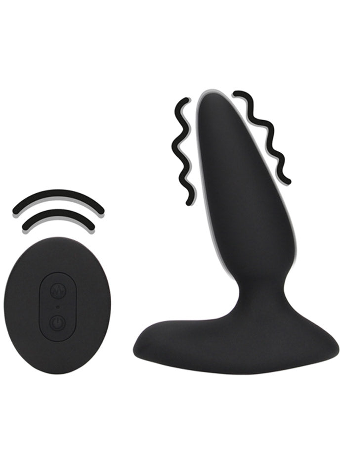Smooth Vibrating Anal Plug with Remote Control