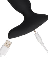 Beaded Vibrating Anal Plug with Remote Control