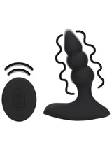 Beaded Vibrating Anal Plug with Remote Control