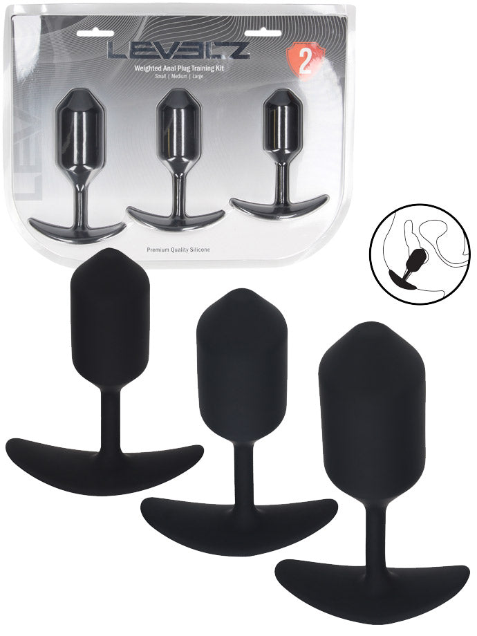 Levelz - Weighted Anal Plug Training Kit