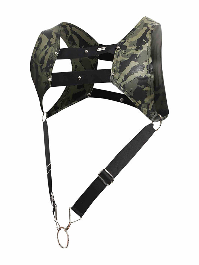 DNGEON Top Cockring Harness - Grün