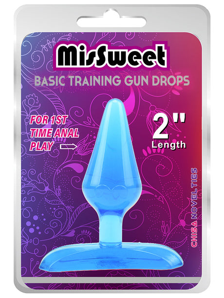 Anal Plug MisSweet Gun Drops - Blau