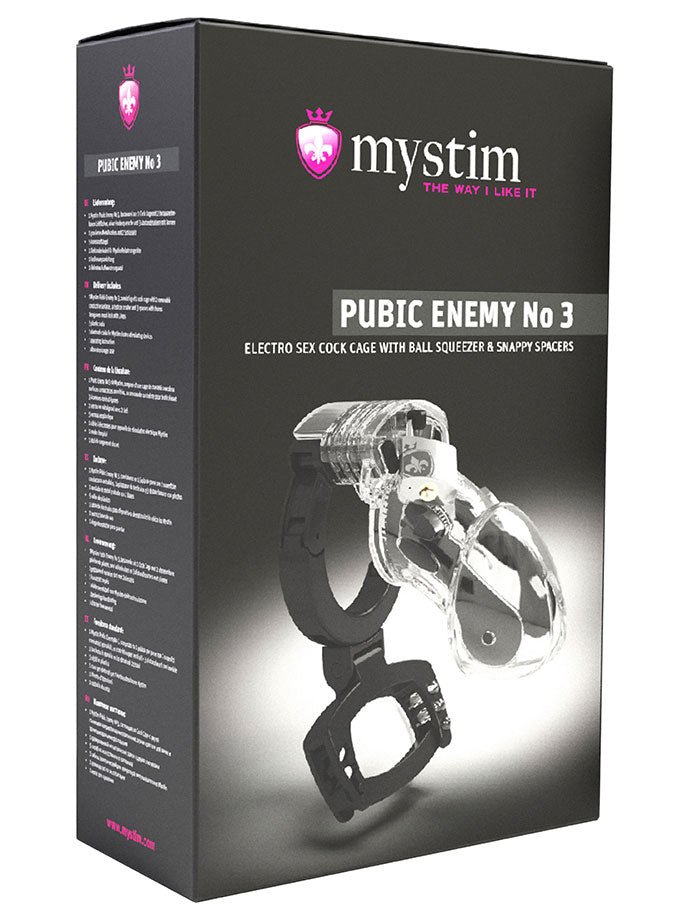 Mystim Pubic Enemy No 3 - Peniskäfig mit Ball Squeezer