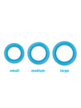 Firefly - Glow in the Dark Cockring Blue - Small