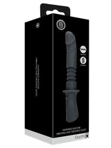 Handheld Silicone Vibrating and Thrusting Dildo